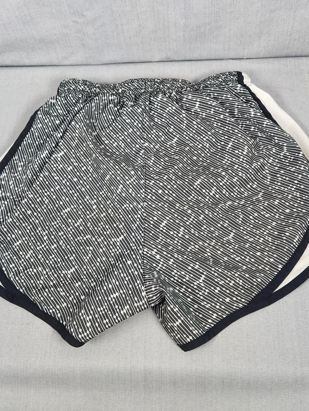 Nike Womens XS Running Shorts Gray White Vented 3